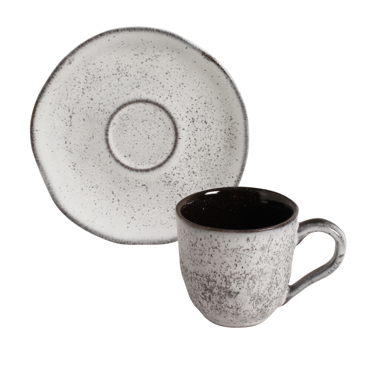 Organic Coffee Cup And Saucer 120ml Echo