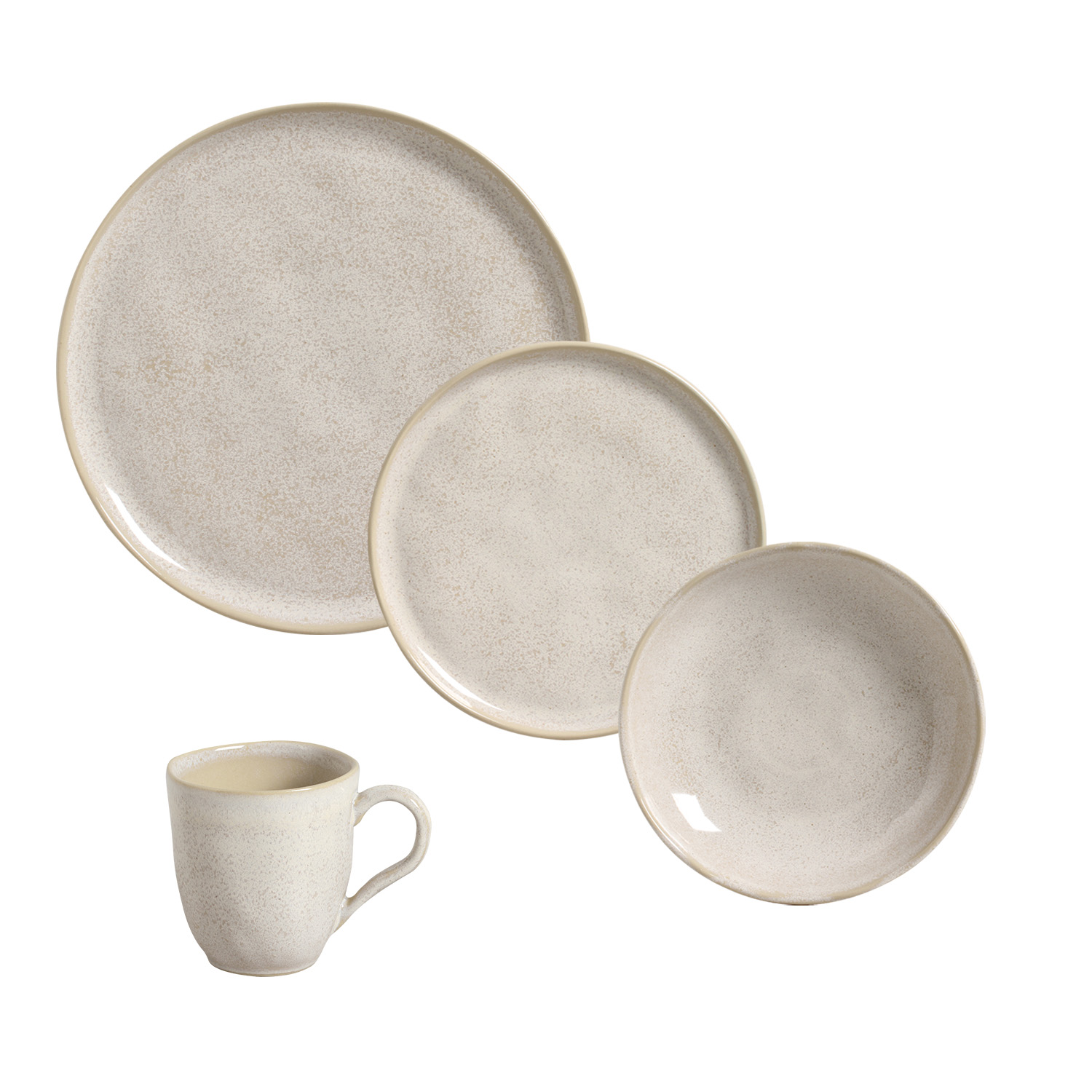 Bio 16 Pc Dinnerware Set Latte