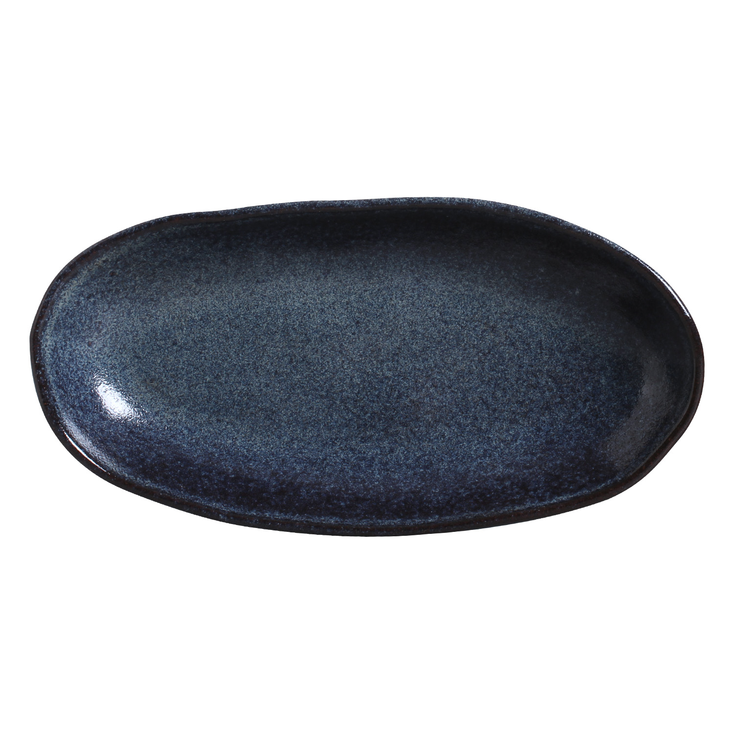 Organic Deep Oval Platter 32x16cm 650ml Titanium