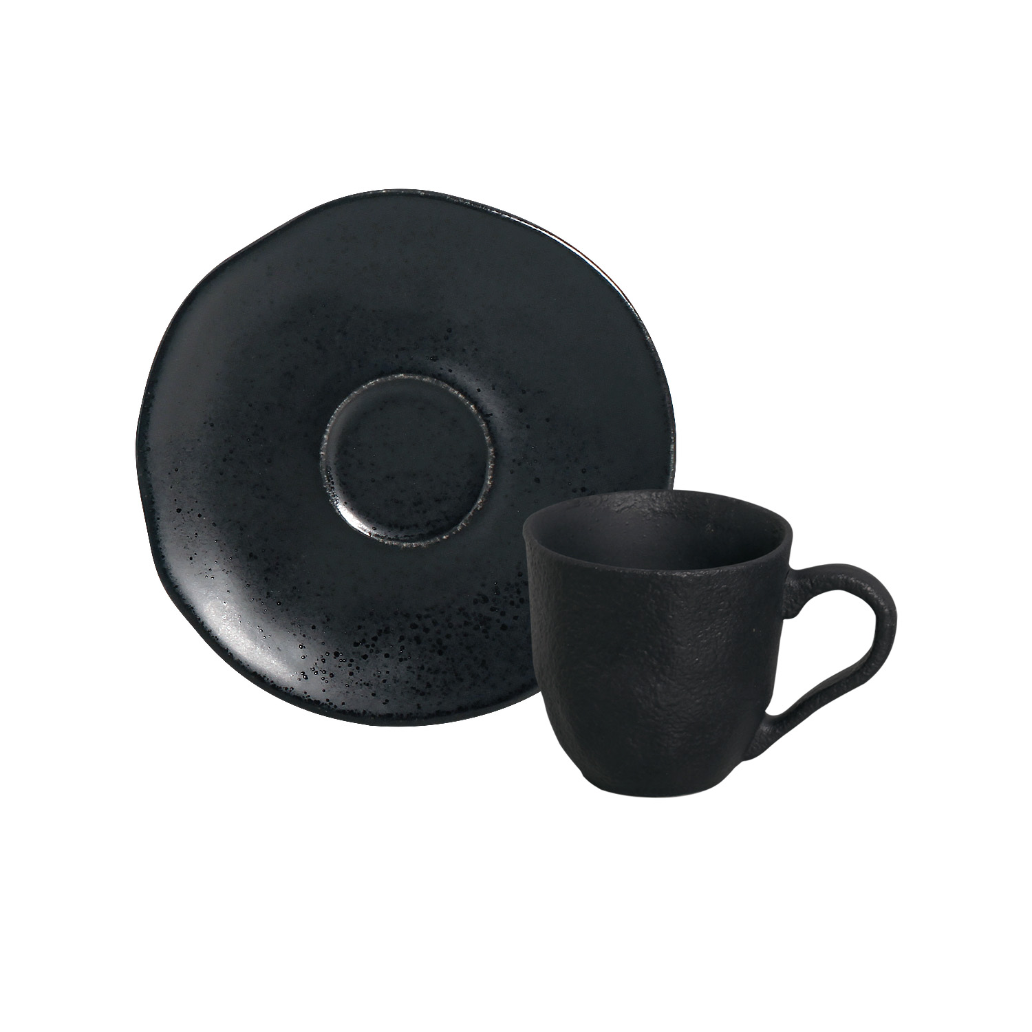 Organic Coffee Cup And Saucer 120ml Eclipse