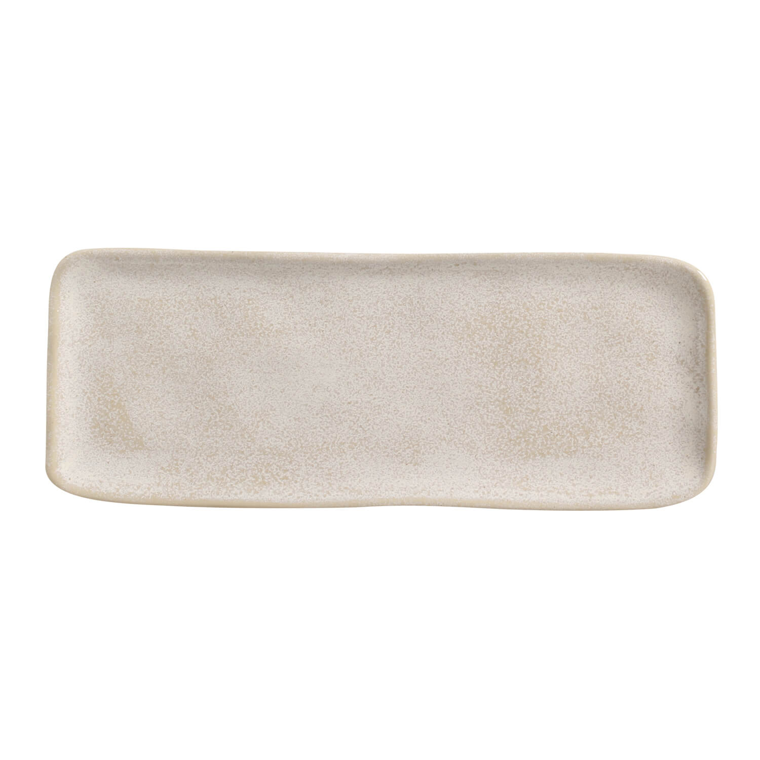 Organic Rectangular Platter 33x13cm Latte