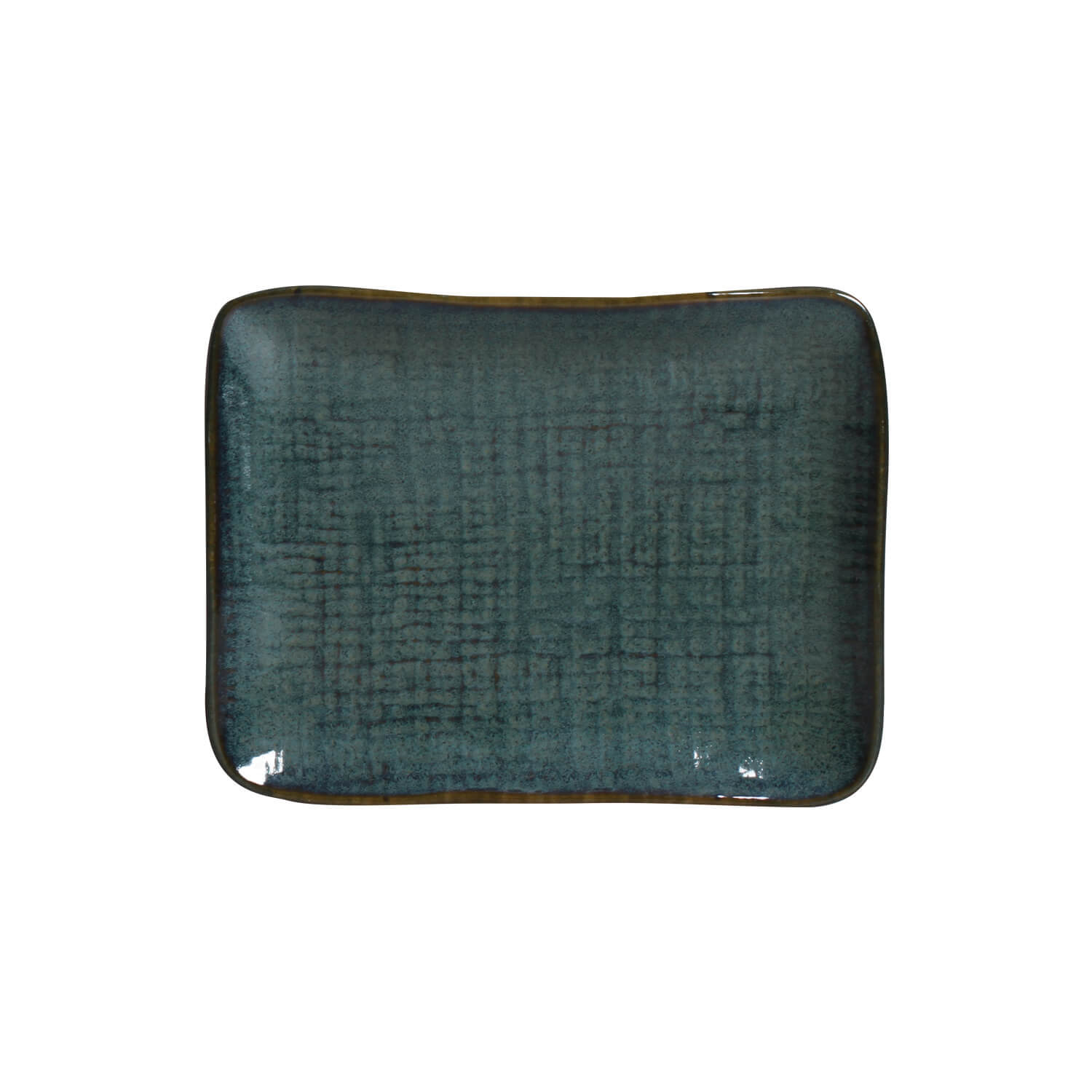 Juta Rectangular Platter 18x14cm Oceano