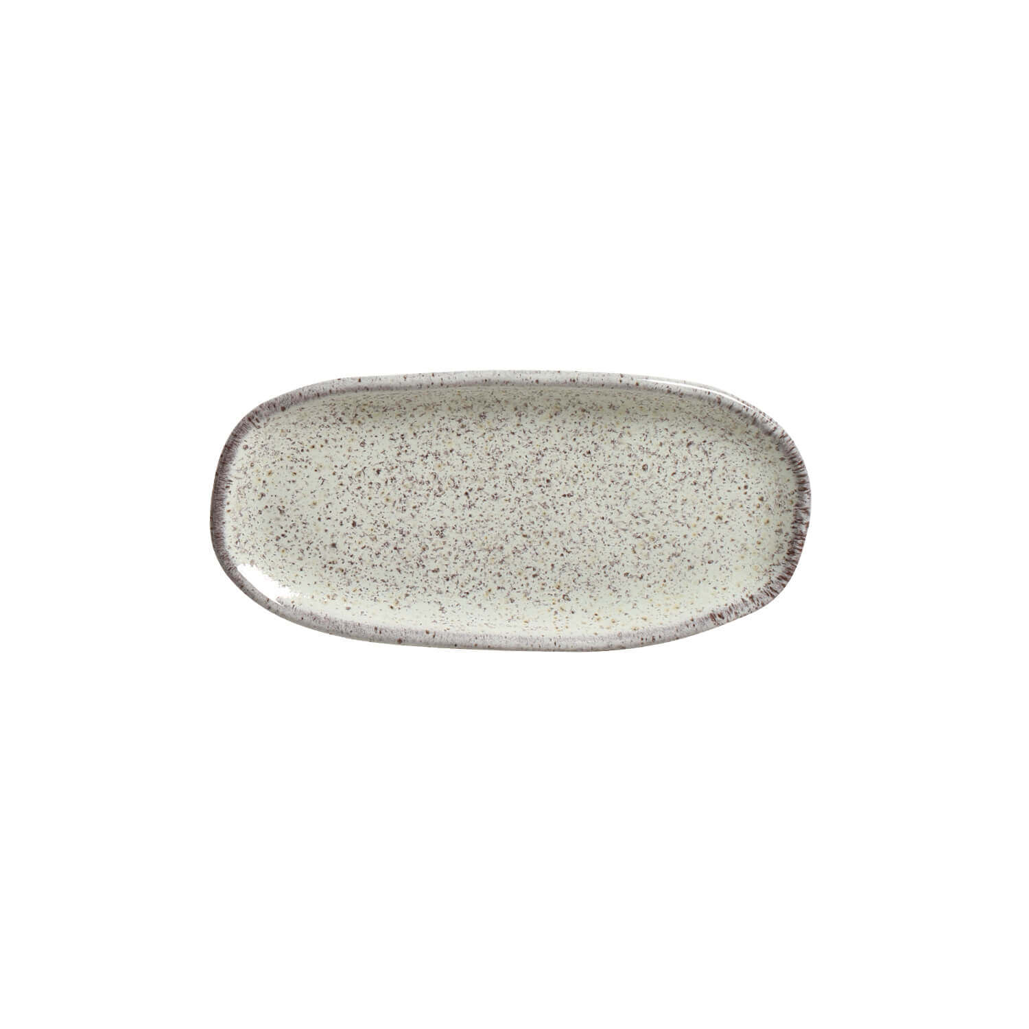 Organic  Oval Platter 16.5x8cm Pistache