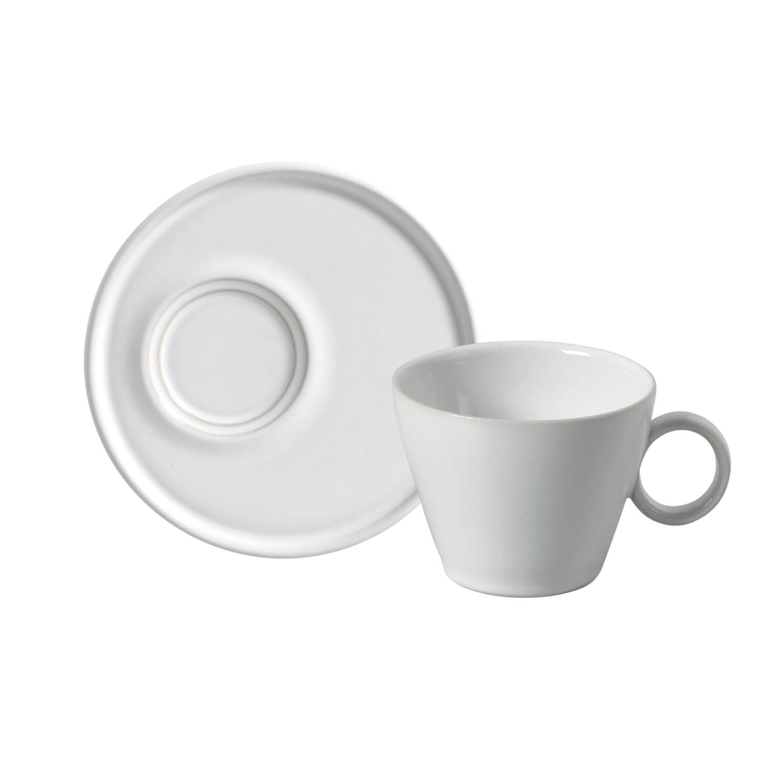 Neo Tea Cup And Saucer 210ml New White