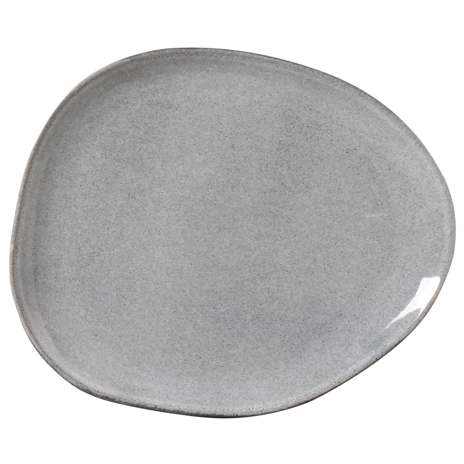 Organic Oval Dinner Plate 31cm Dust