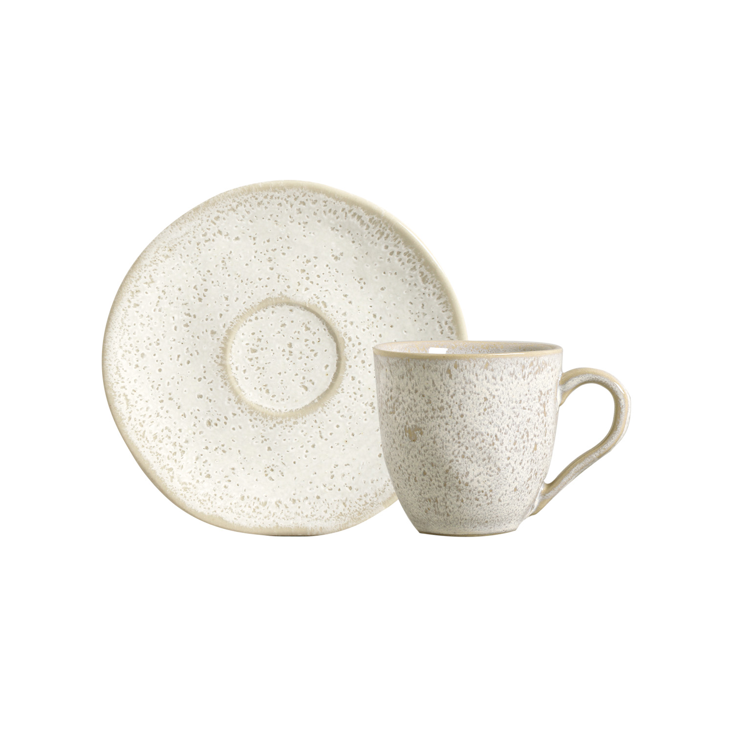 Organic Coffee Cup And Saucer 120ml Vanilla
