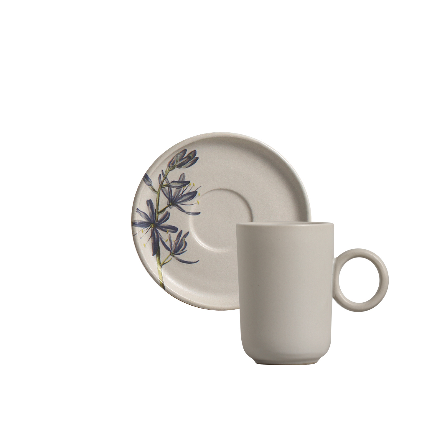 Basic Coffee Cup And Saucer 90ml Relax