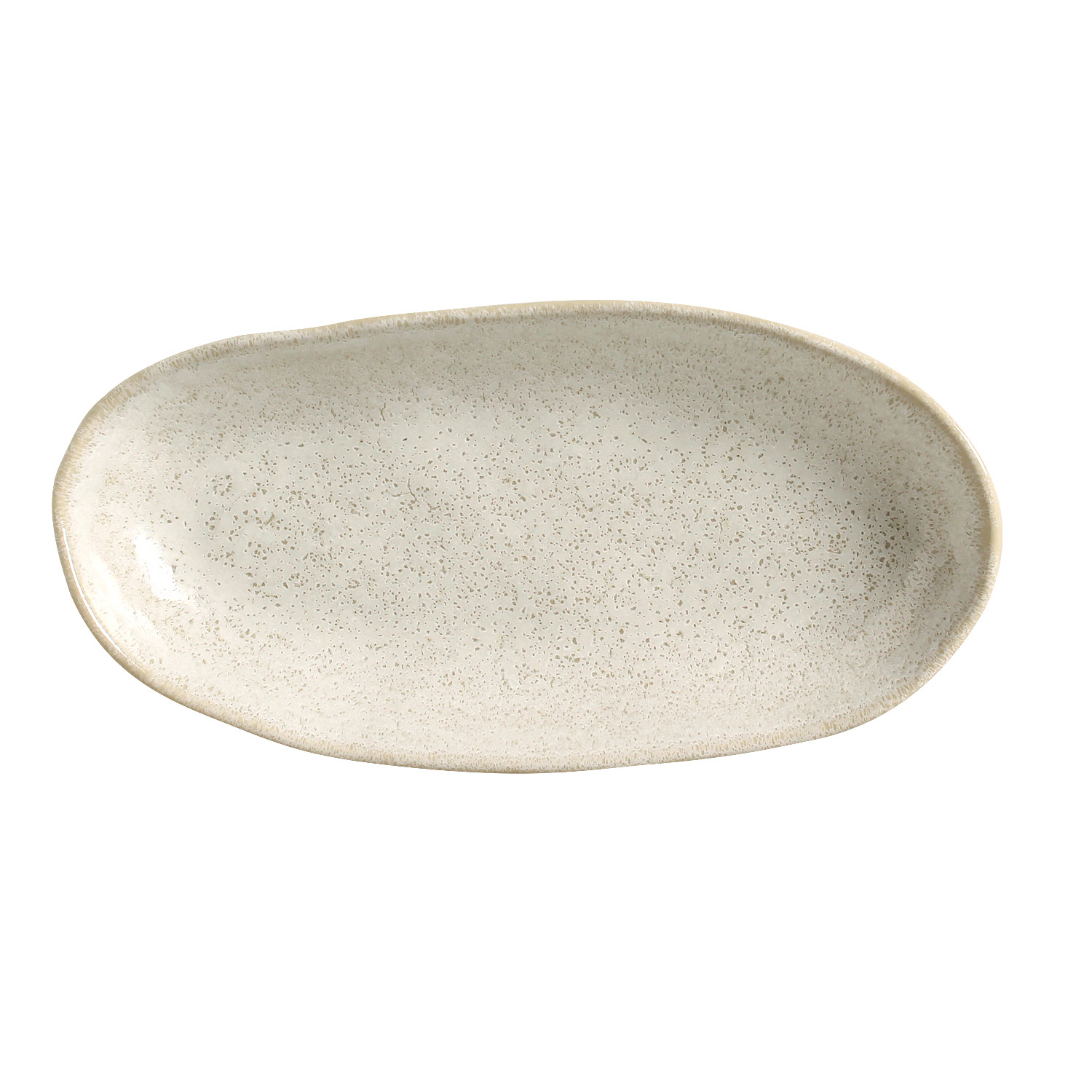 Organic Deep Oval Platter 32x16cm 650ml Vanilla