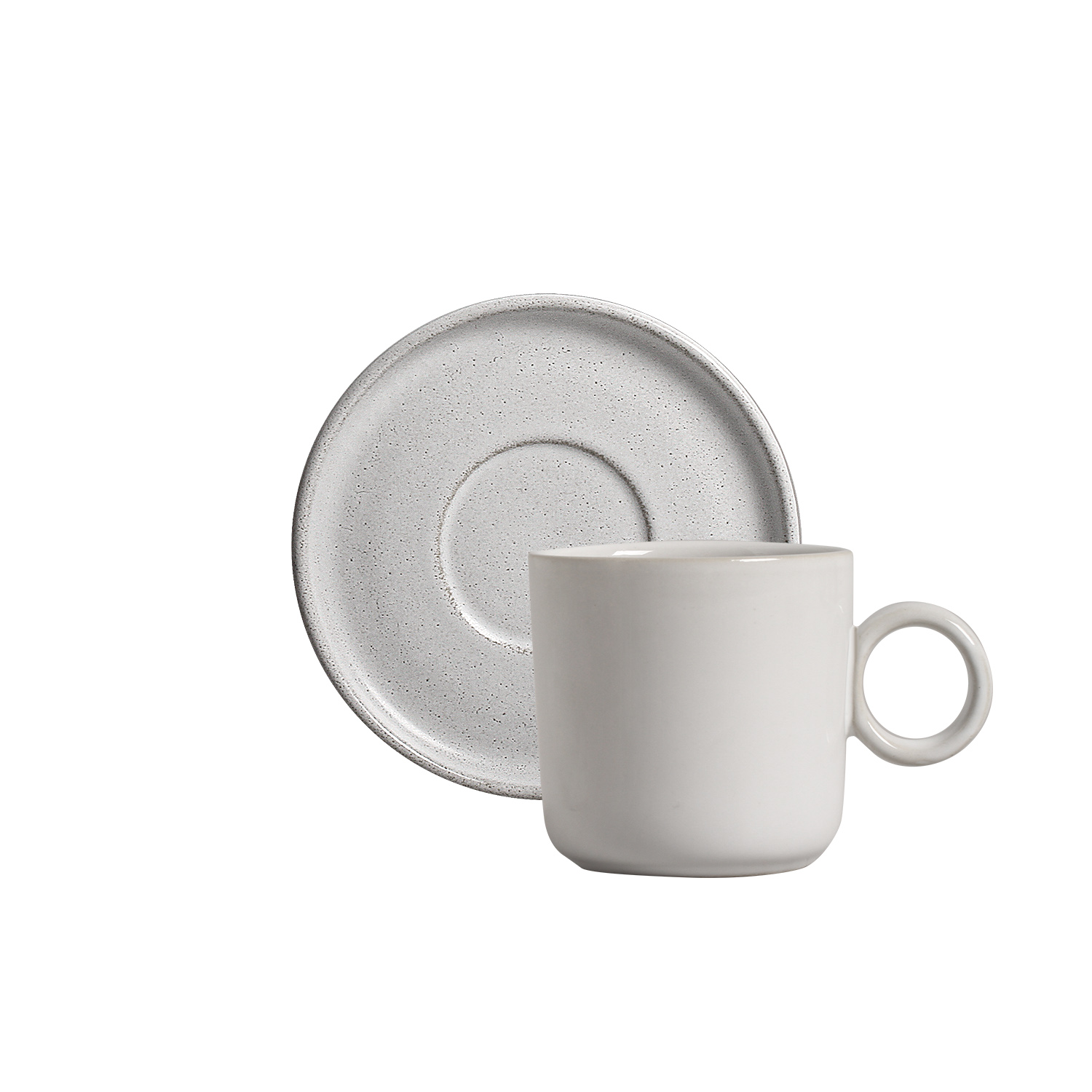 Basic Tea Cup And Saucer 150ml Snow