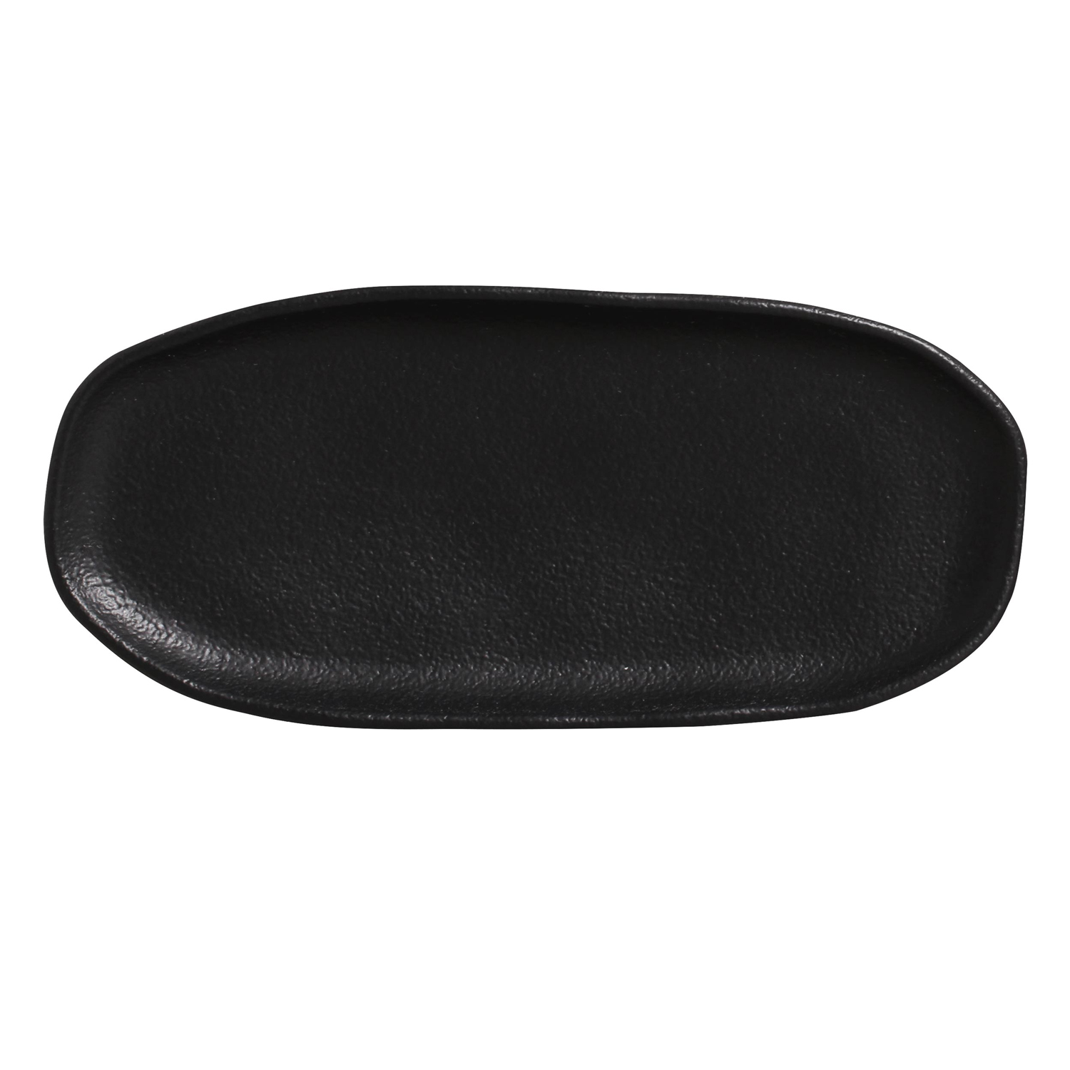 Organic  Oval Platter 23x11cm Preto Matte