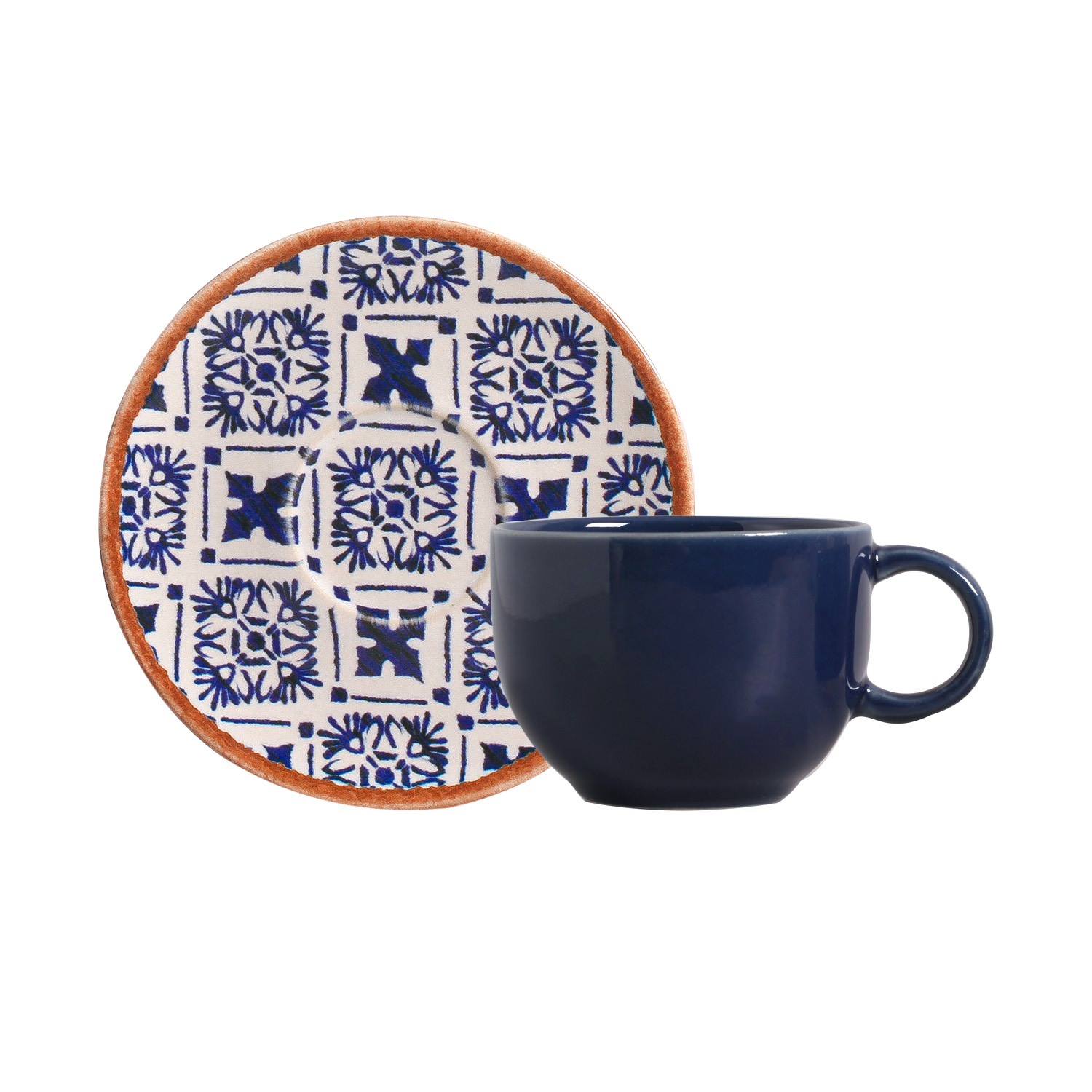 Coup Tea Cup And Saucer 220ml New Asteca