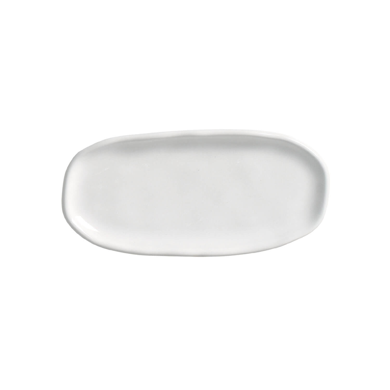 Organic  Oval Platter 23x11cm New White