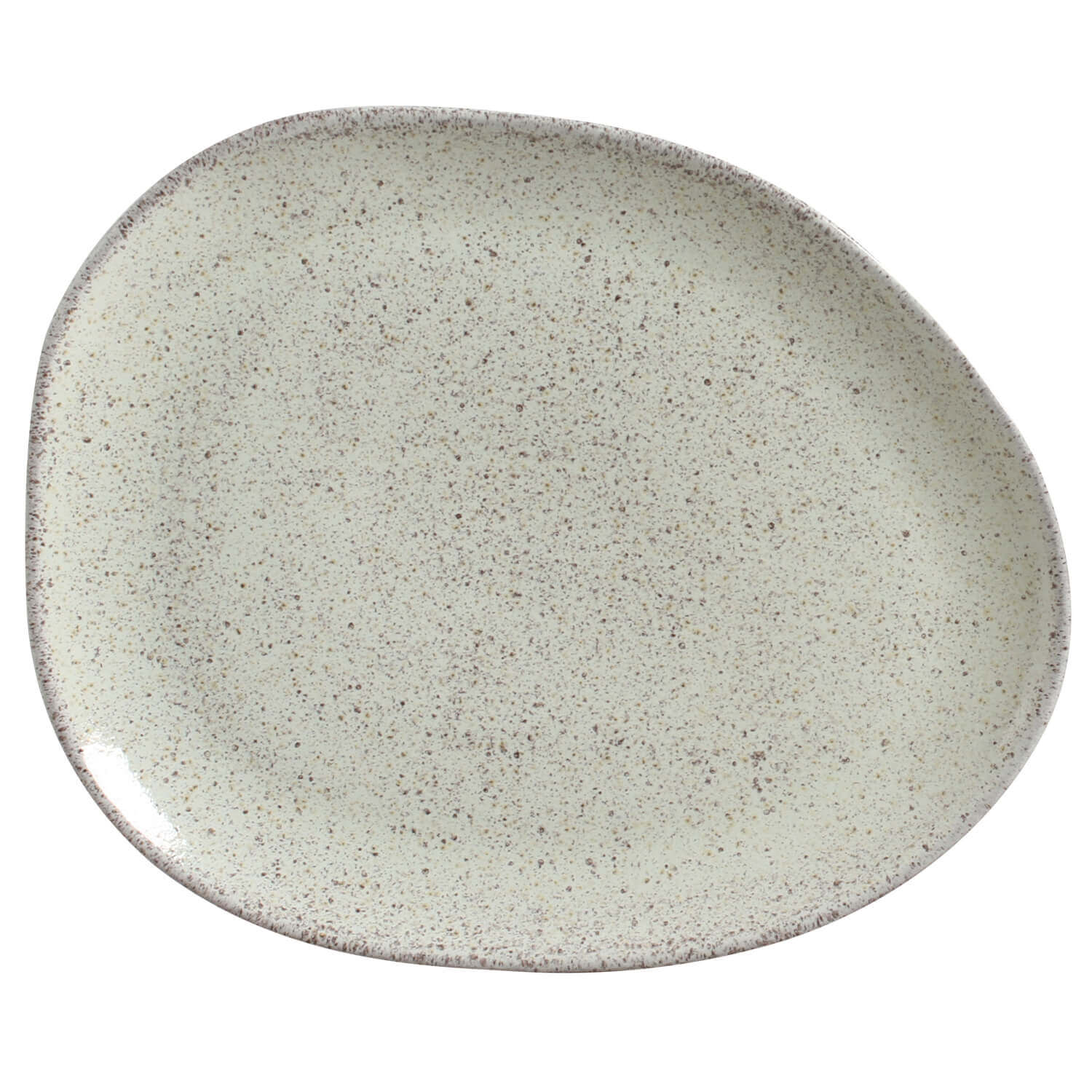 Organic Oval Dinner Plate 31cm Pistache