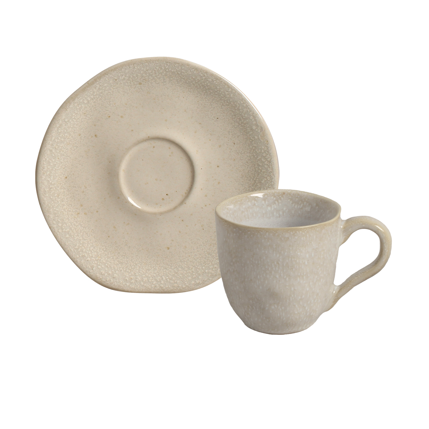 Organic Coffee Cup And Saucer 120ml Sol