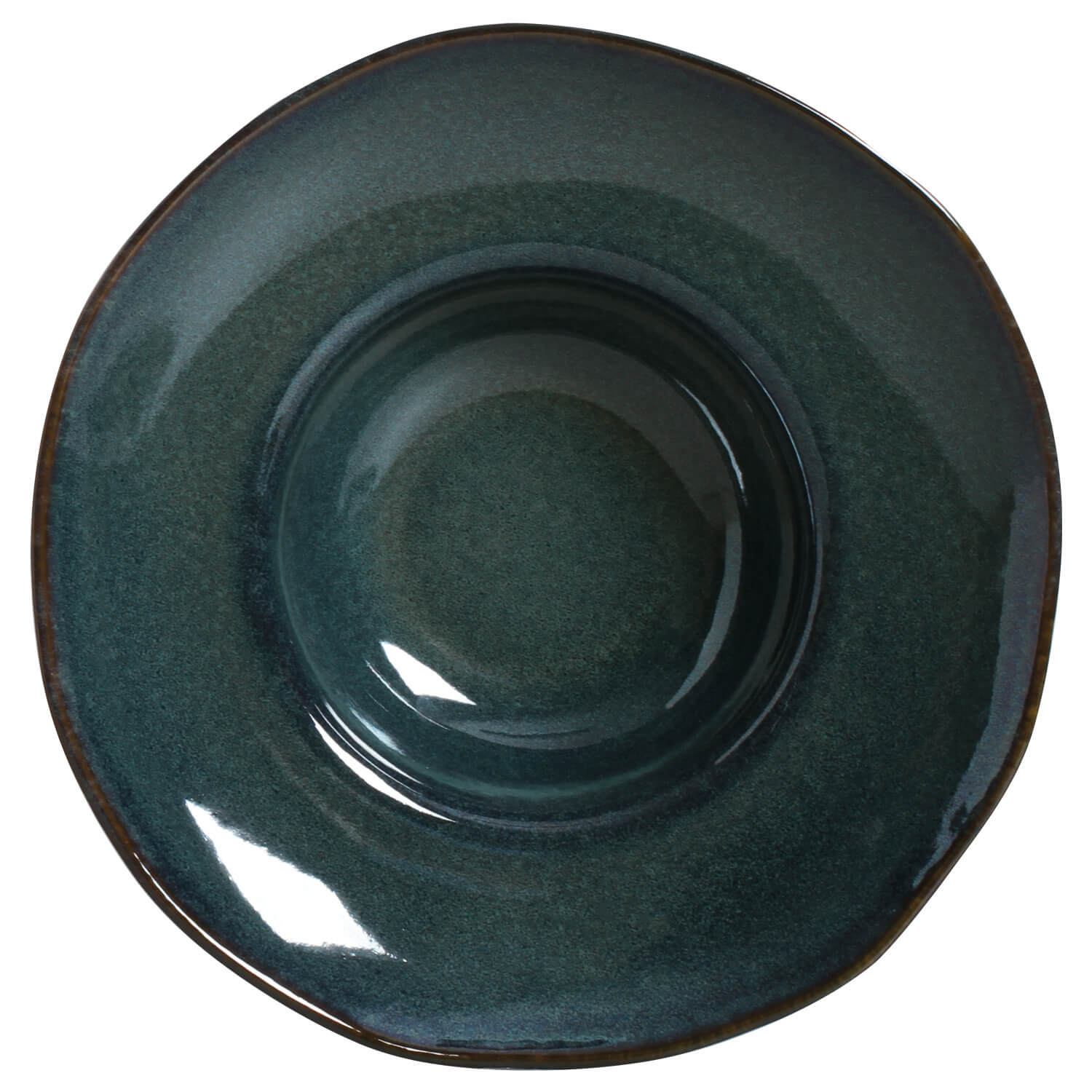 Organic Deep Rim Plate 28cm 450ml Oceano