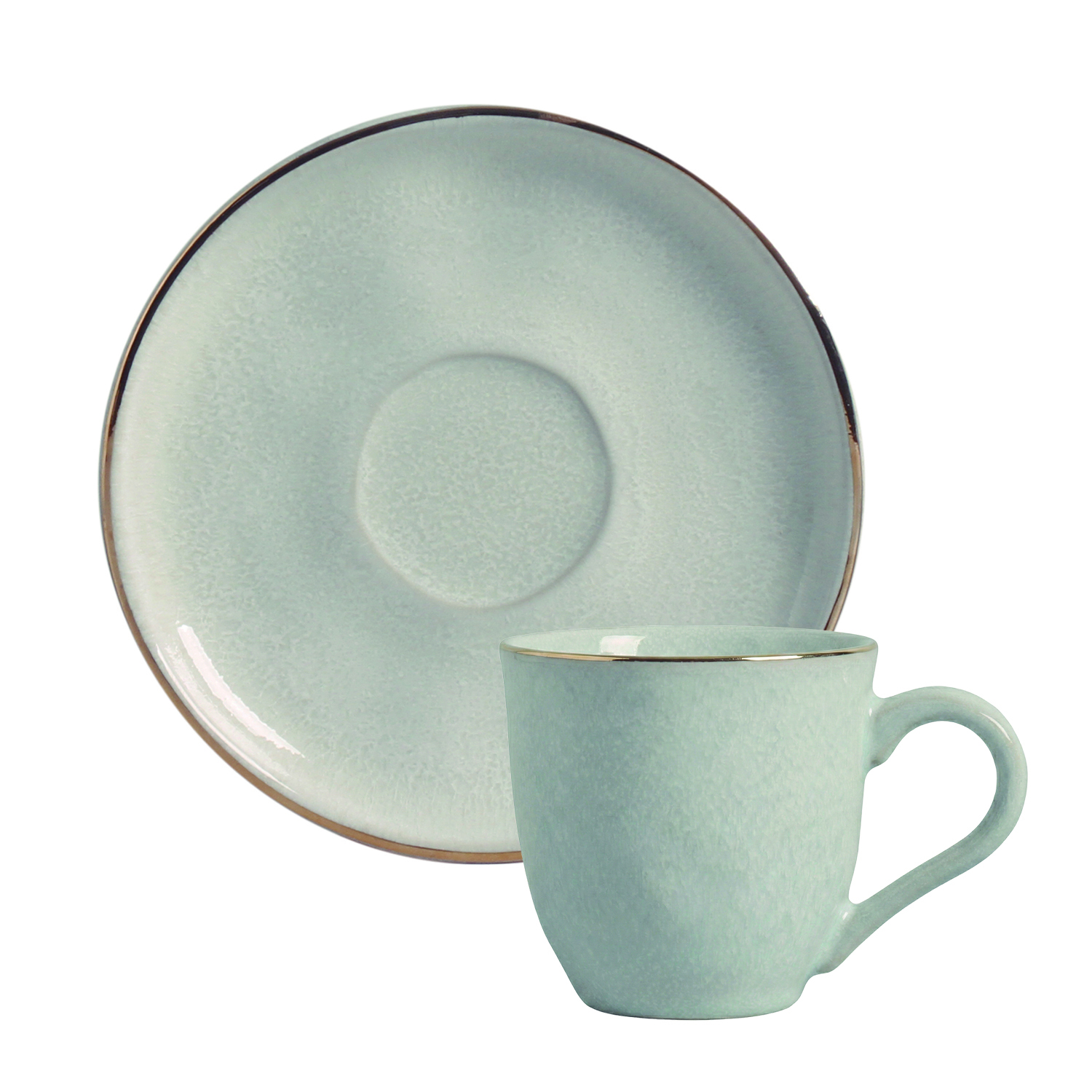 Bio Tea Cup And Saucer 170ml Luz Gold