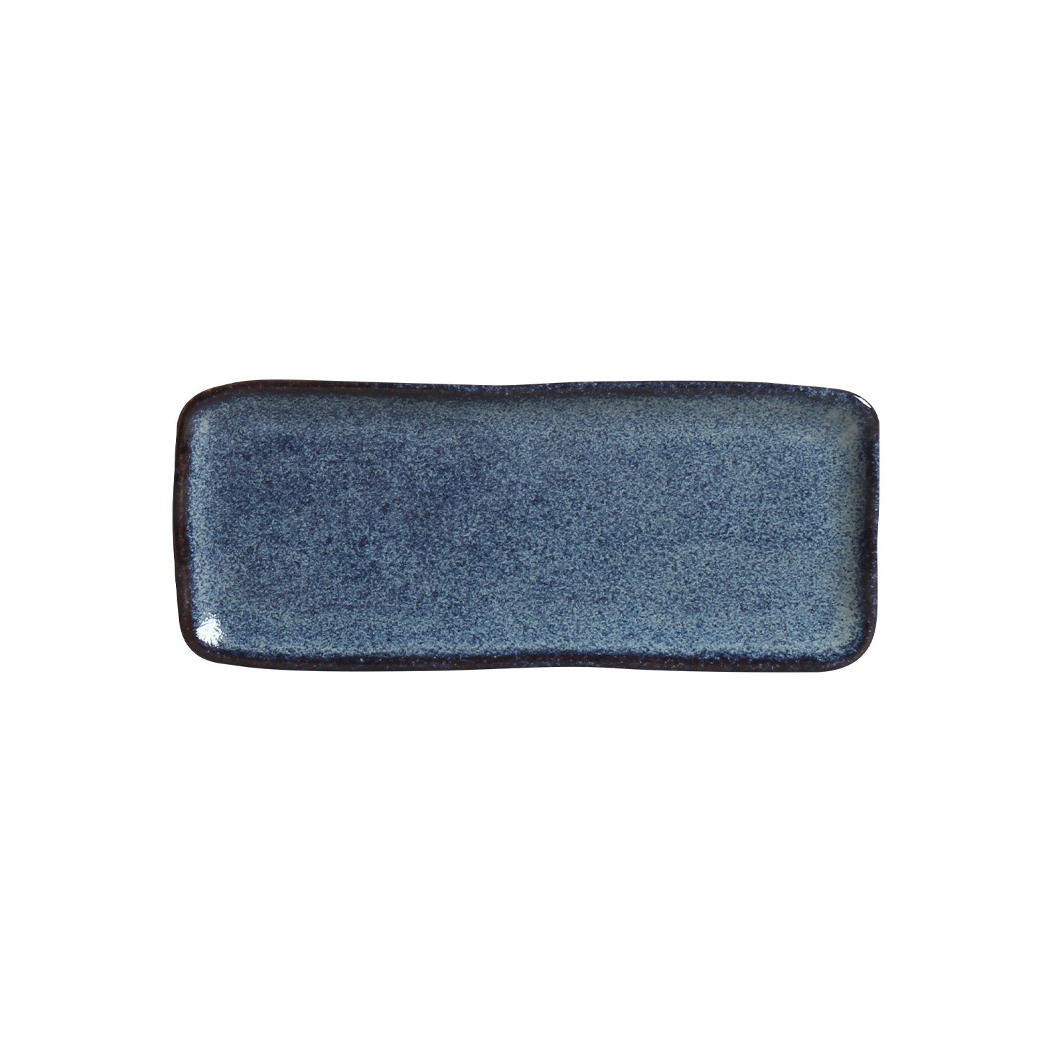 Organic Rectangular Platter 22x9.5cm Titanium
