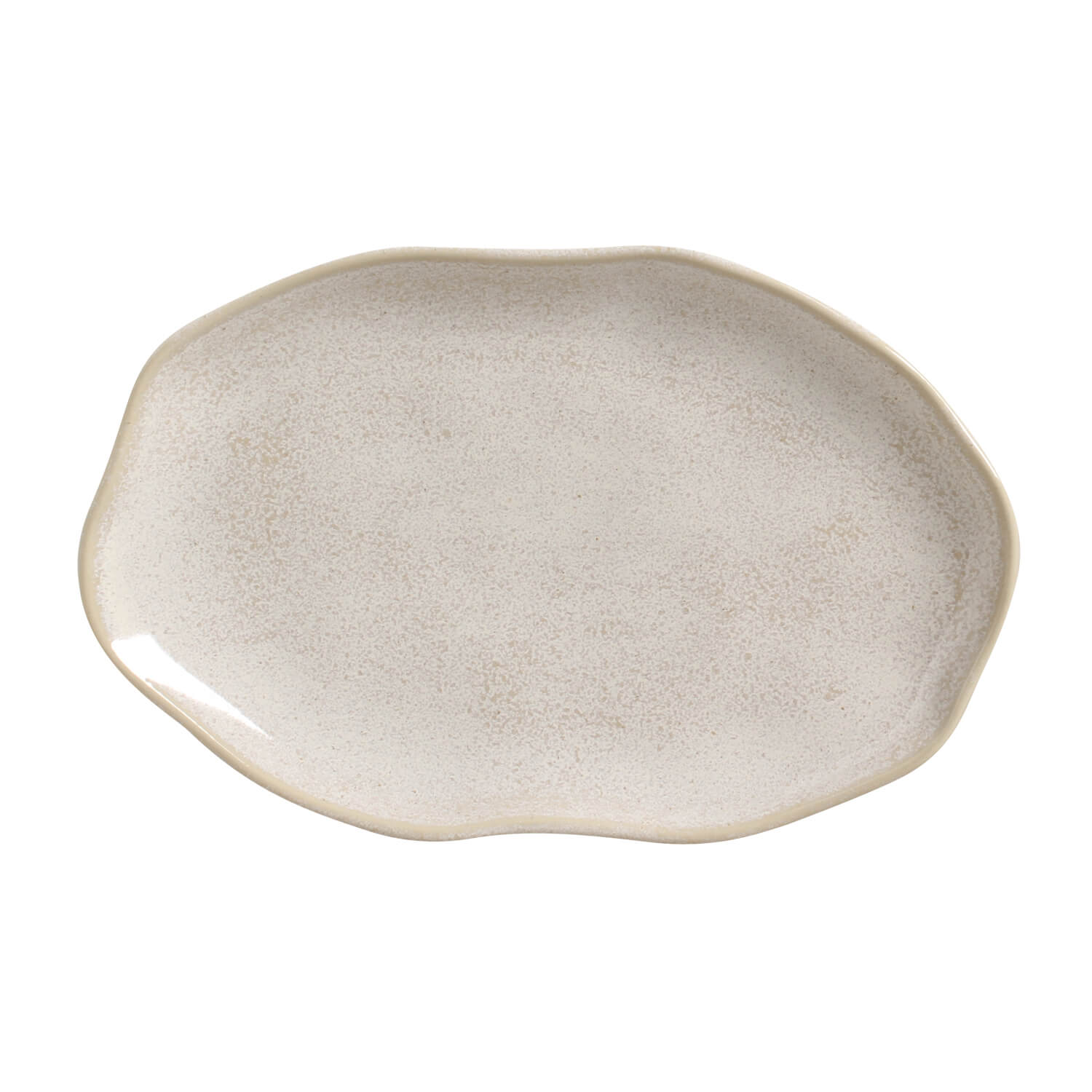 Bio Oval Platter 30x20cm Latte