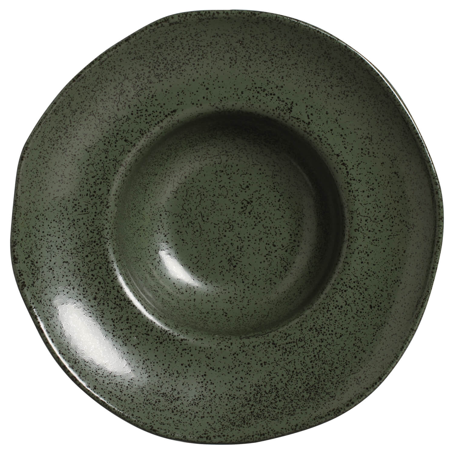 Organic Deep Rim Plate 28cm 450ml Greenery
