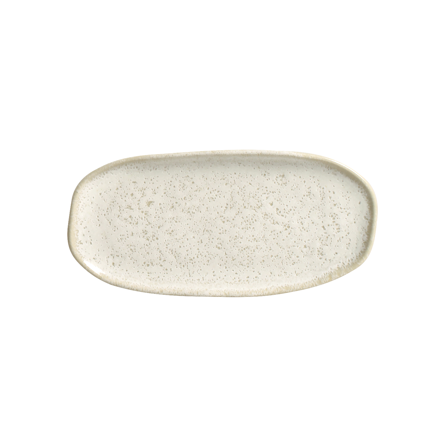 Organic  Oval Platter 23x11cm Vanilla
