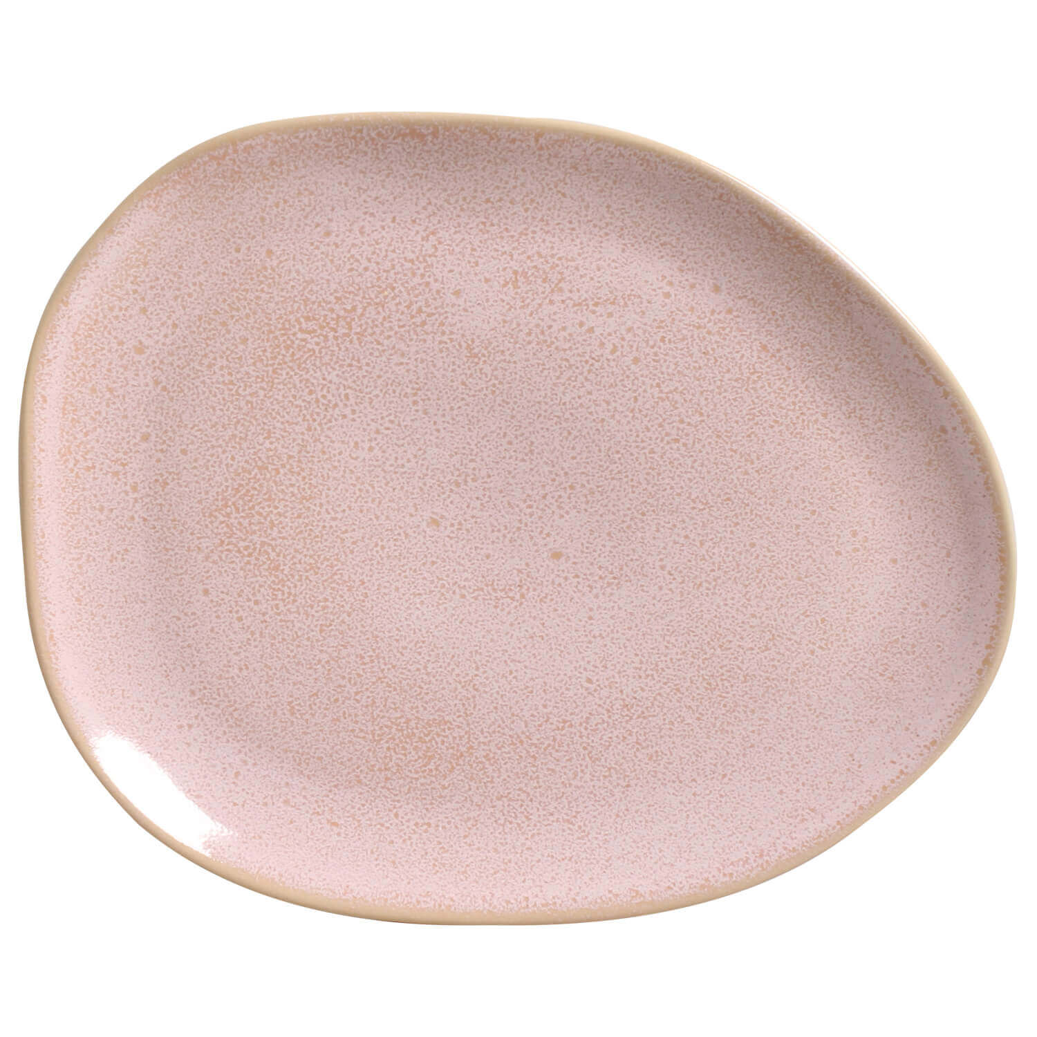 Organic Oval Dinner Plate 31cm Litchi