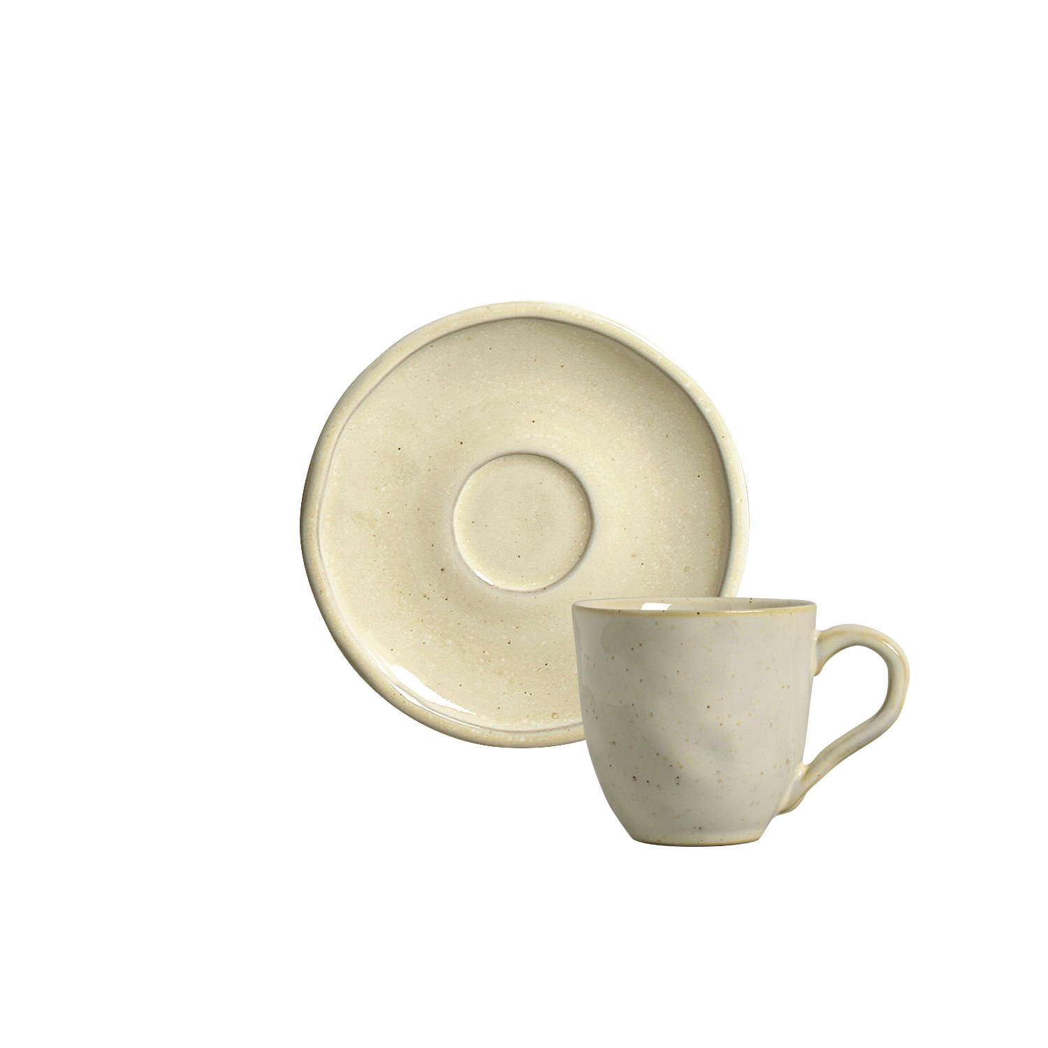 Daily Coffee Cup And Saucer 70ml Shiny